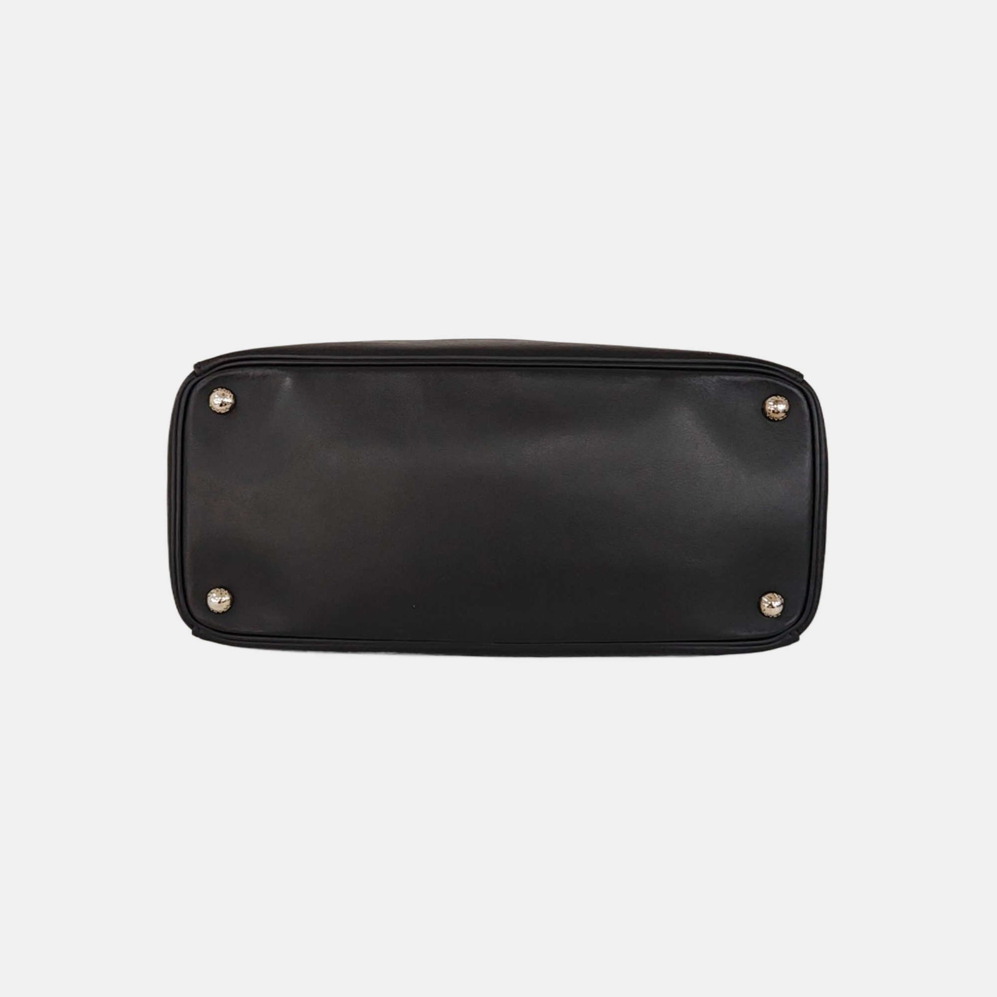 Galleria Large Calfskin Black