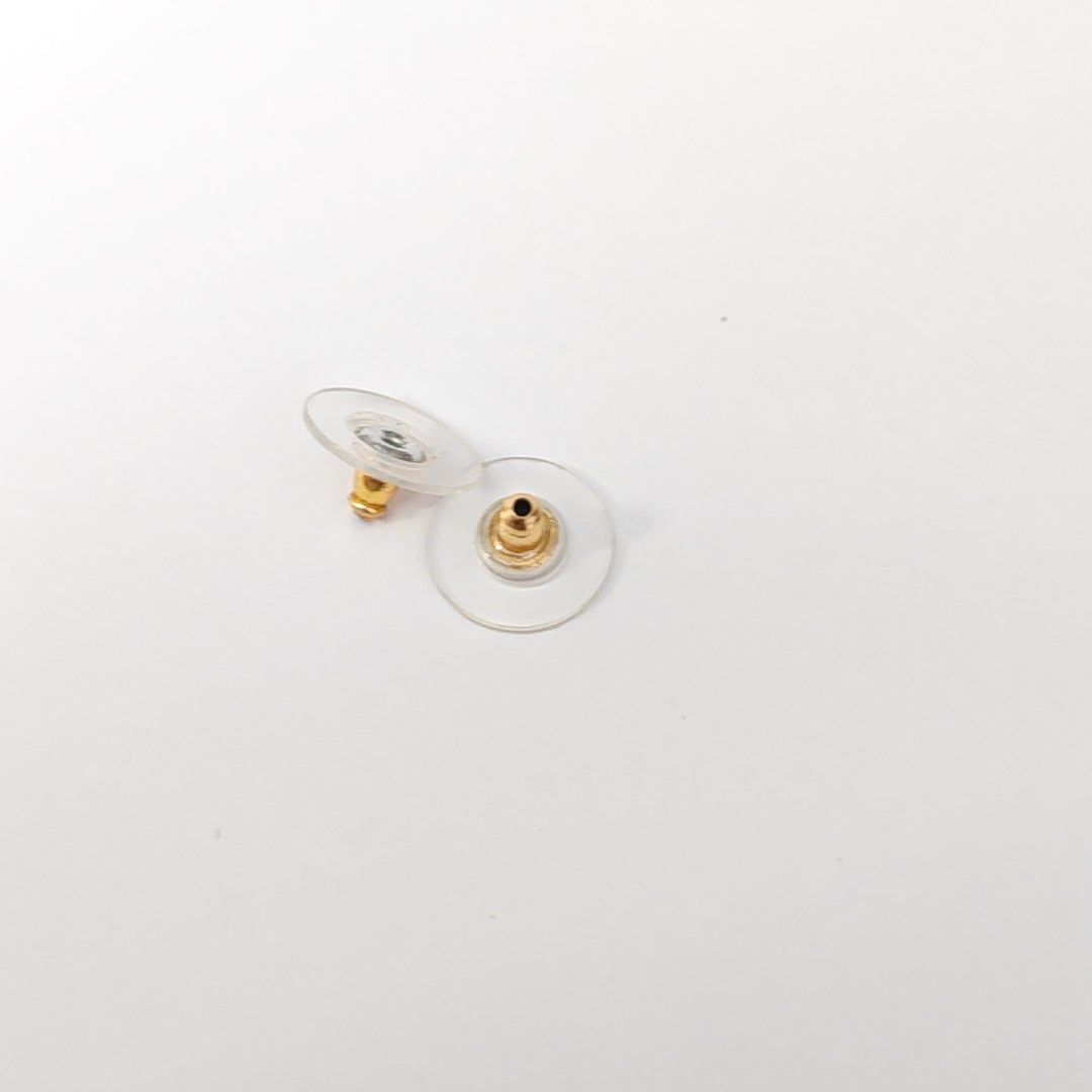Resin White Stud Earrings