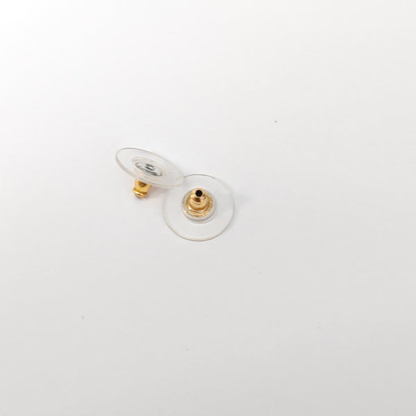 Resin White Stud Earrings