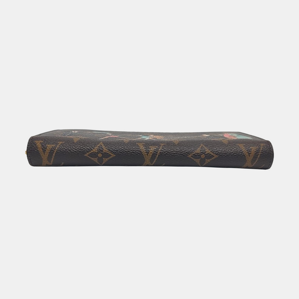 ZIPPY Monogram Coated Canvas Brown Wallet