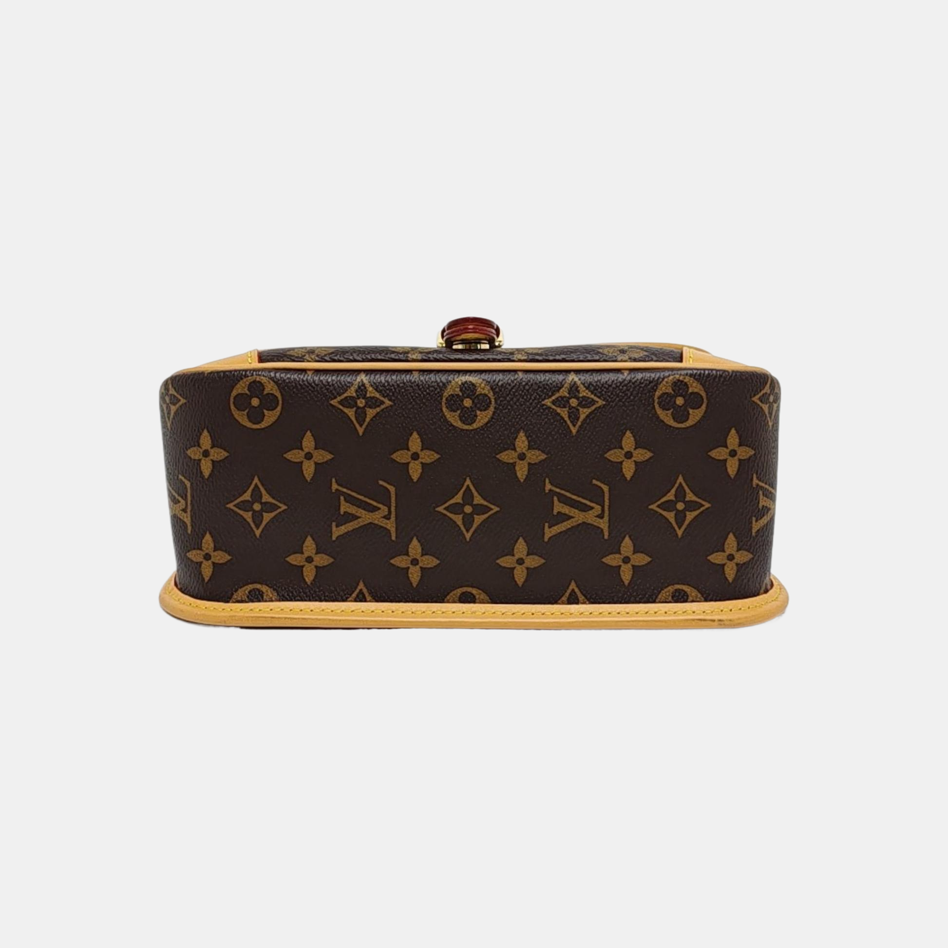 DIANE Monogram Coated Canvas Brown