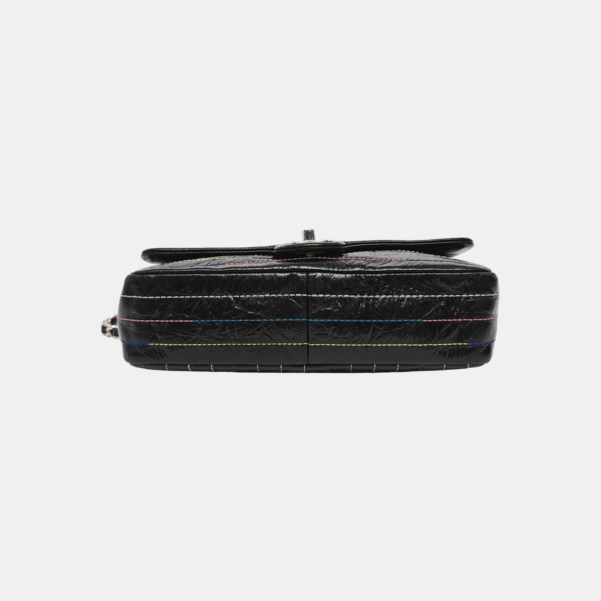 CLASSIC FLAP Small Quilted Leather Black