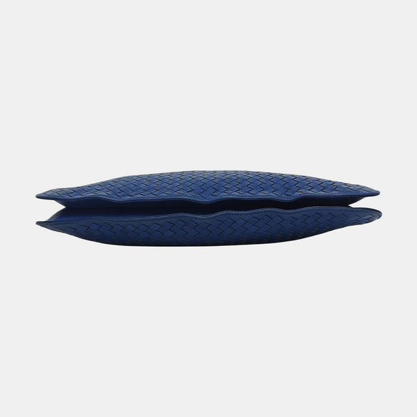 Bolso Tote de Piel de Cordero Azul