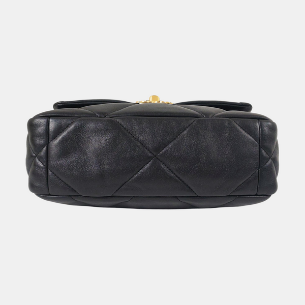 CHANEL 19 Small Quilted Lambskin Black