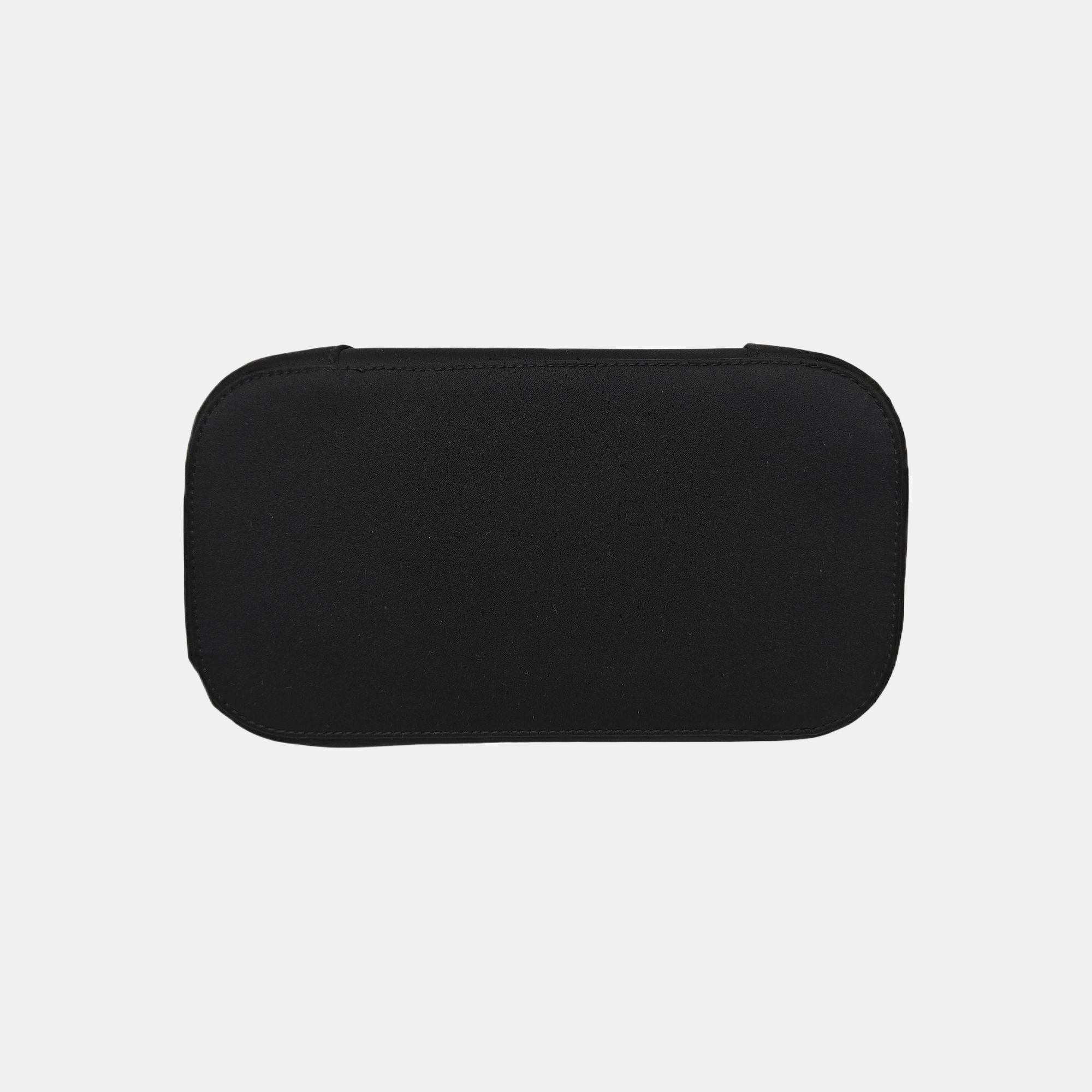 Fabric Top Handle Bag Black