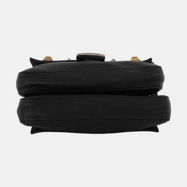 Double Micro Calfskin Black