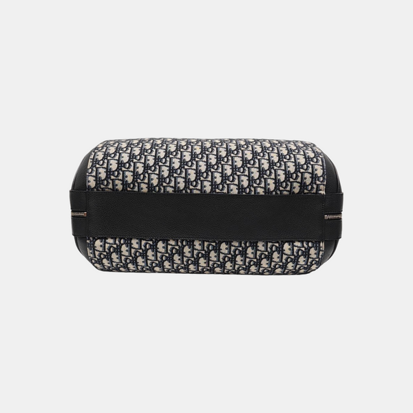 Oblique Canvas Shoulder Bag Blue