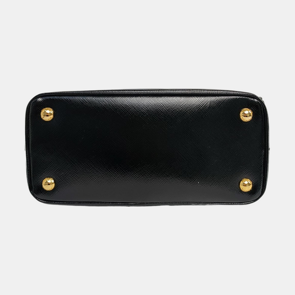Galleria Small Saffiano Calfskin Black