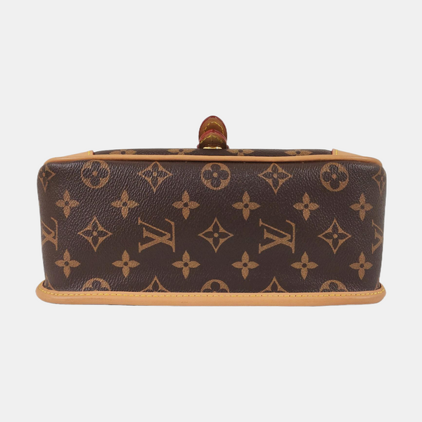 DIANE Monogram Coated Canvas Brown
