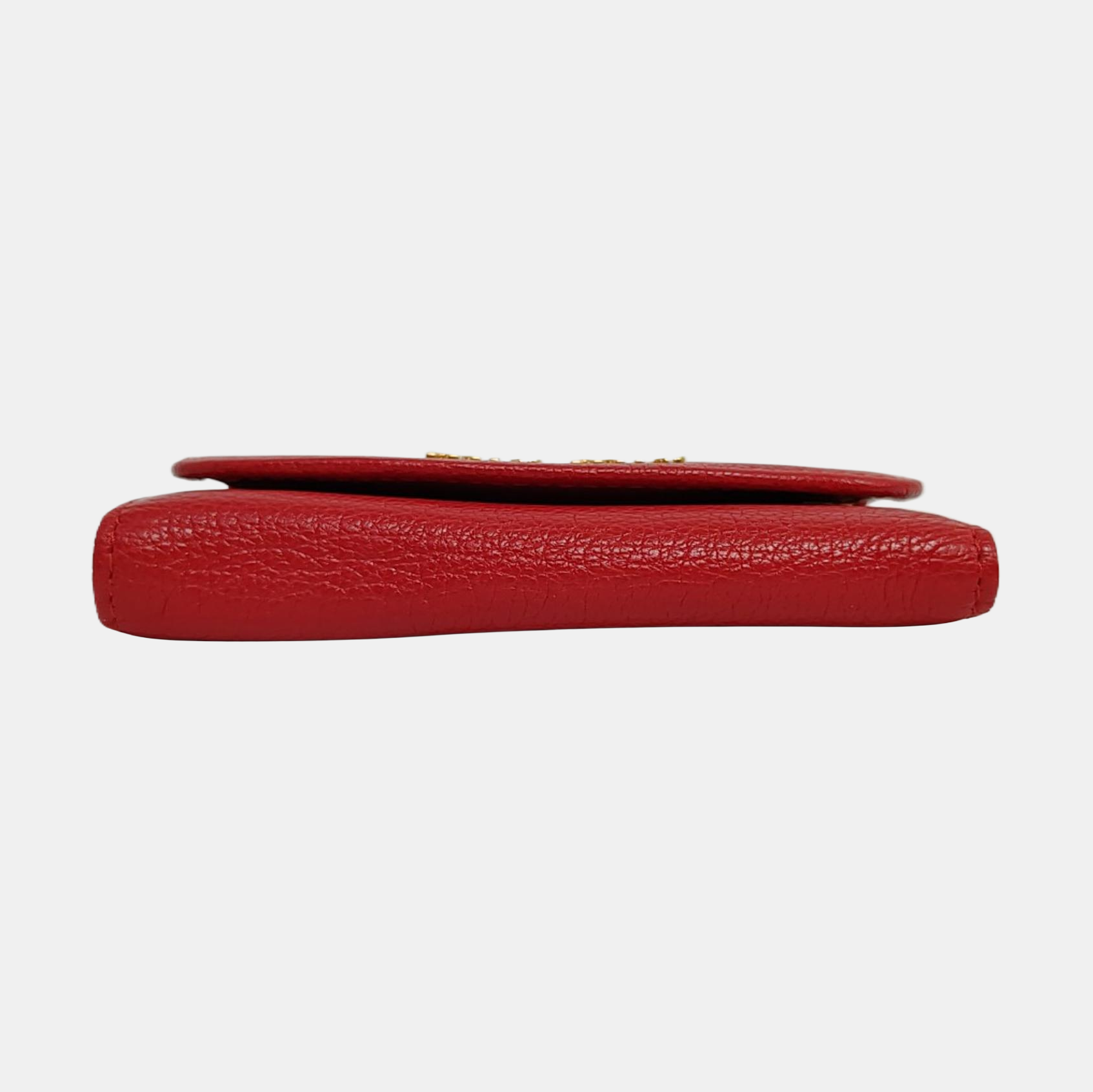 Leather Key Pouch Red