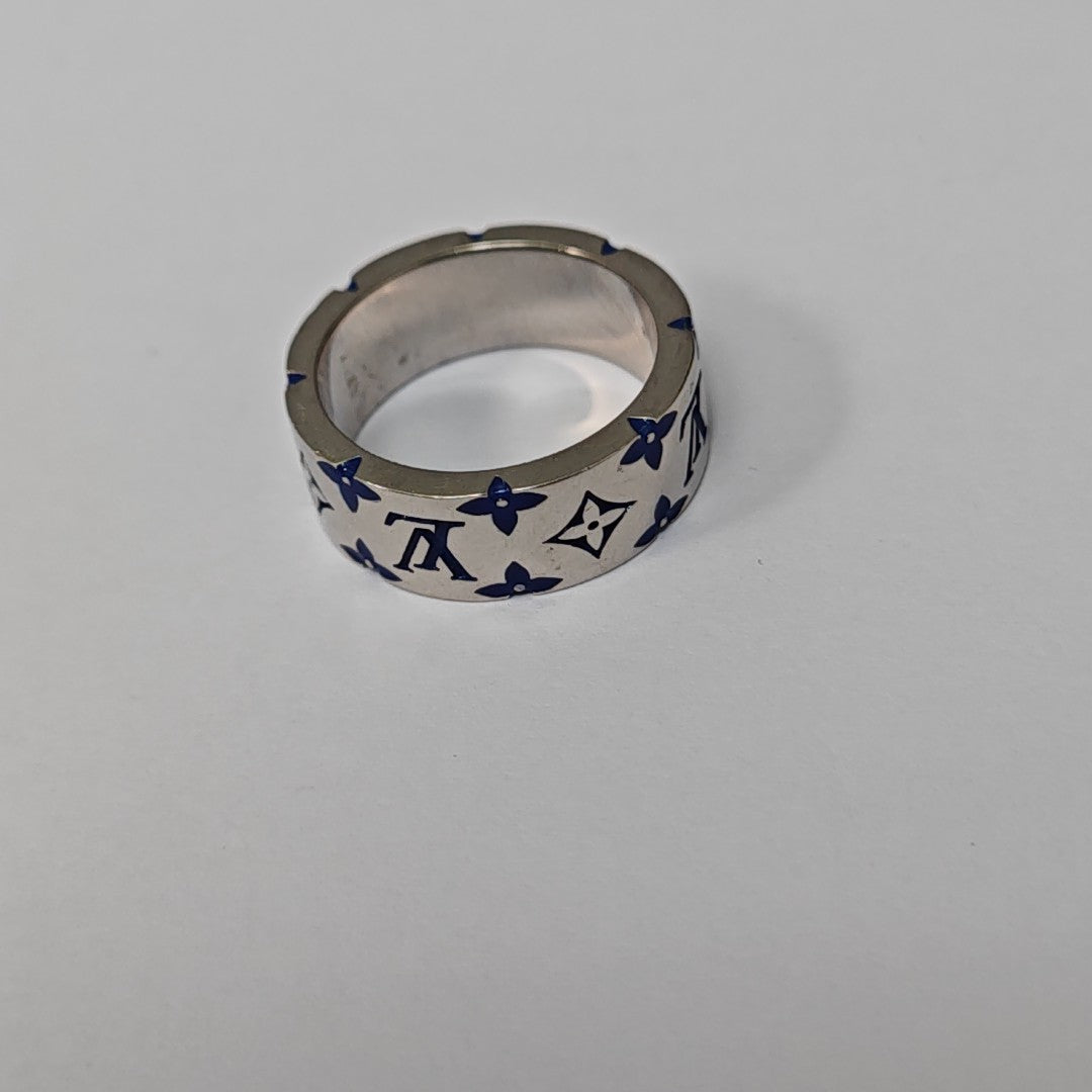 LV MOSAIC Metal Silver Ring EU 62