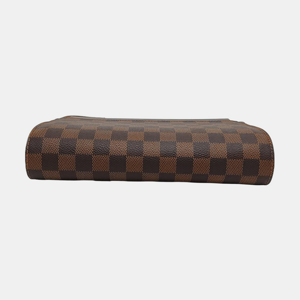 SAINT LOUIS Damier Ebene Coated Canvas Brown