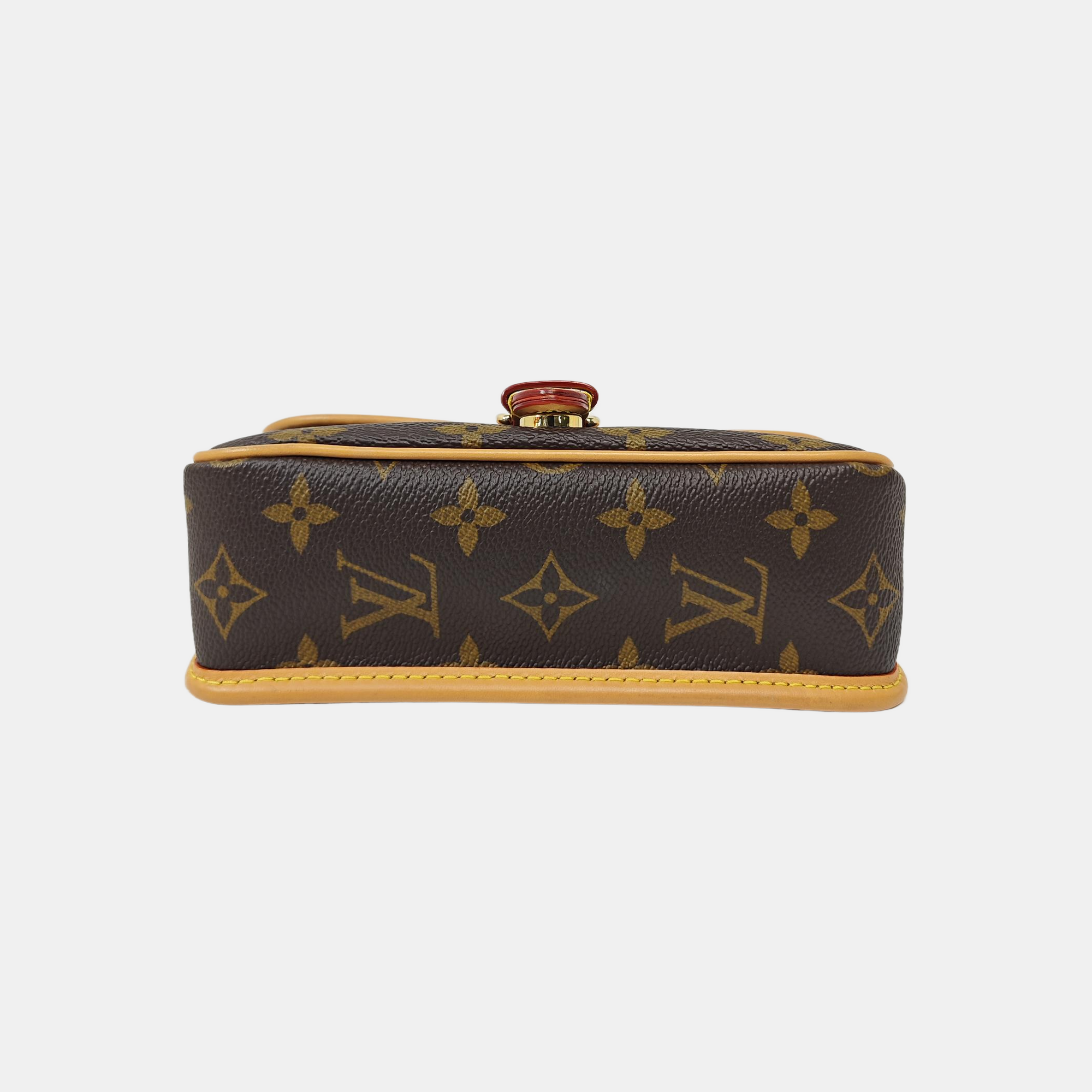 DIANE Nano Monogram Coated Canvas Brown