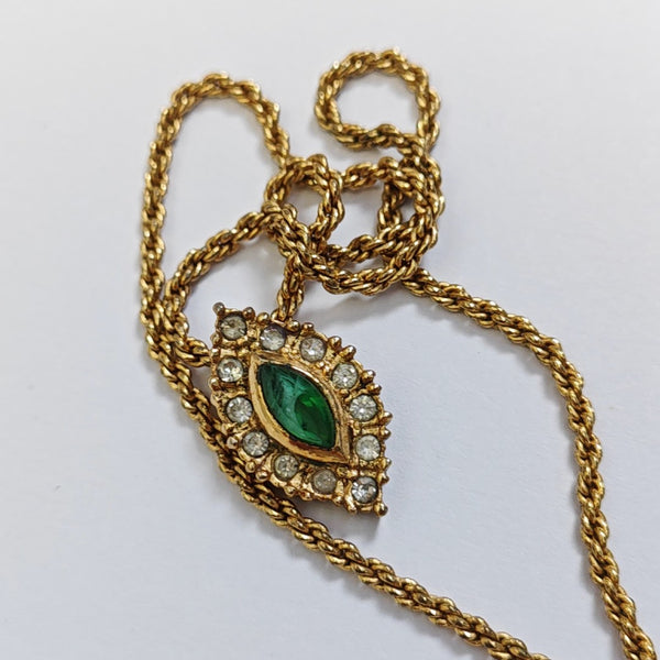 Twist Round Metal Gold Necklace
