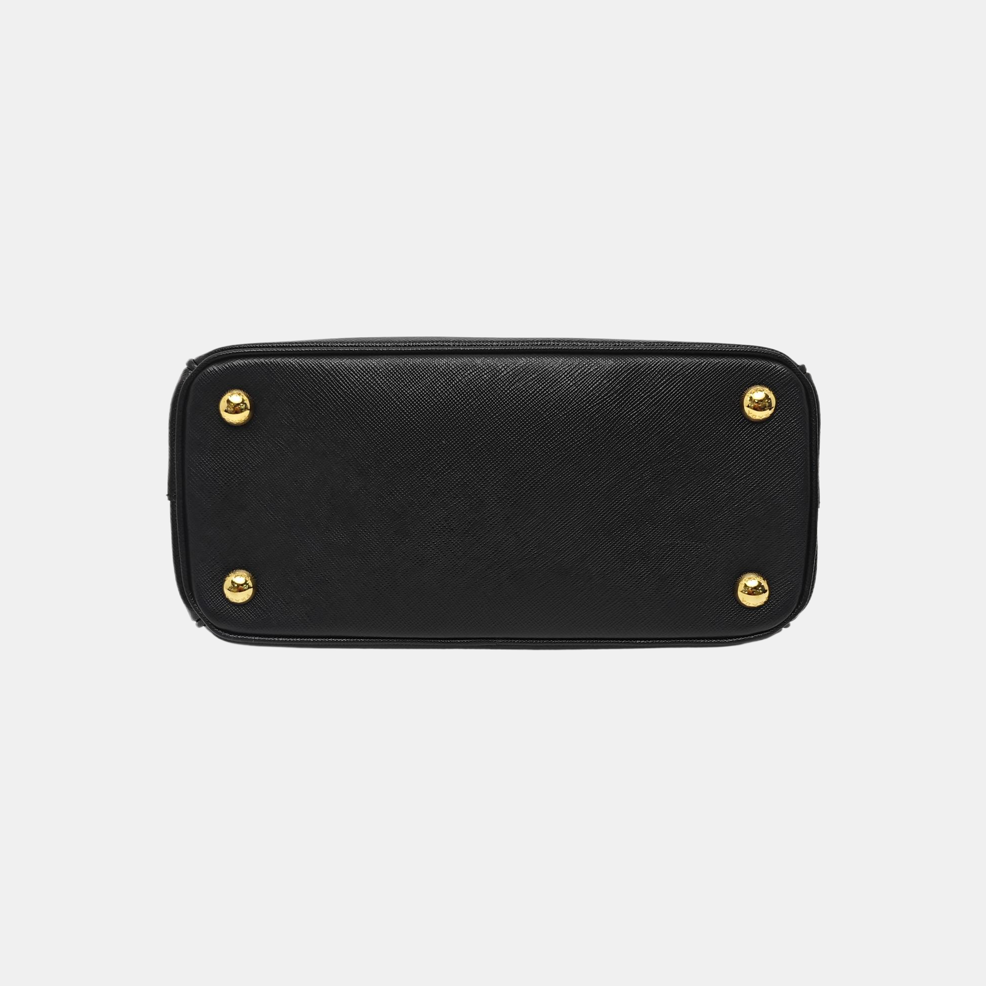Saffiano Calfskin Shoulder Bag Black