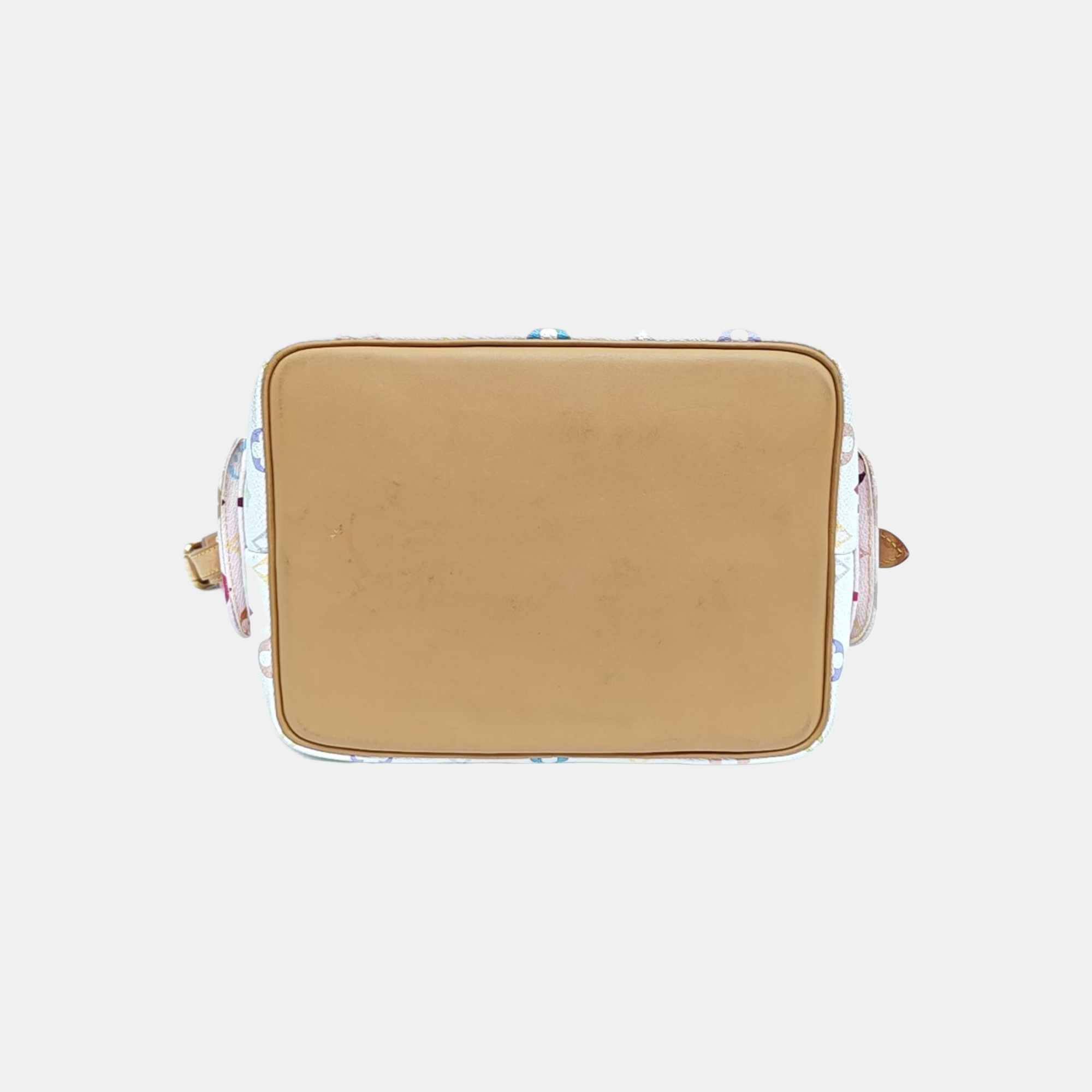 LV × TM NÉONOÉ MM Monogram Coated Canvas White