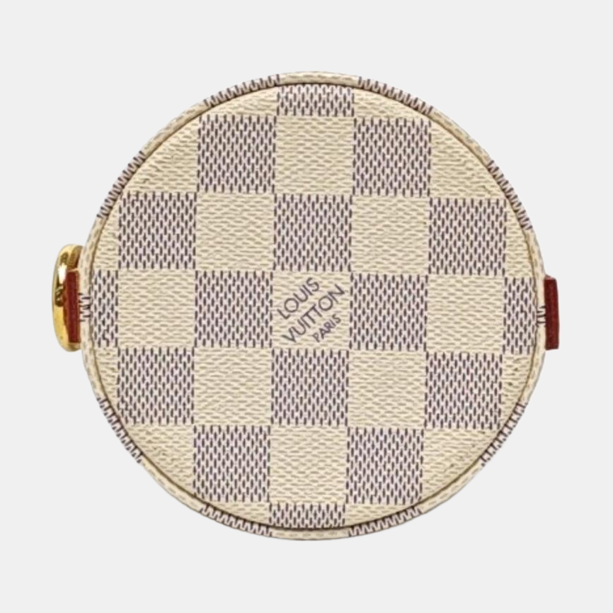 AZUR Damier Azur Coated Canvas White
