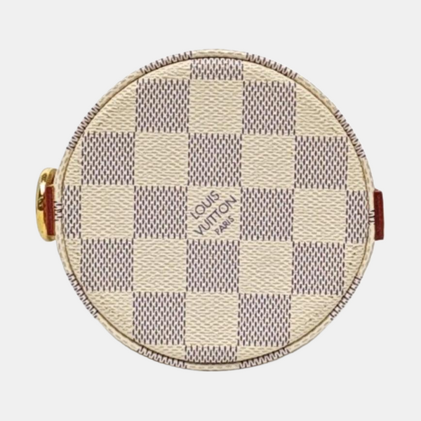 AZUR Damier Azur Coated Canvas White