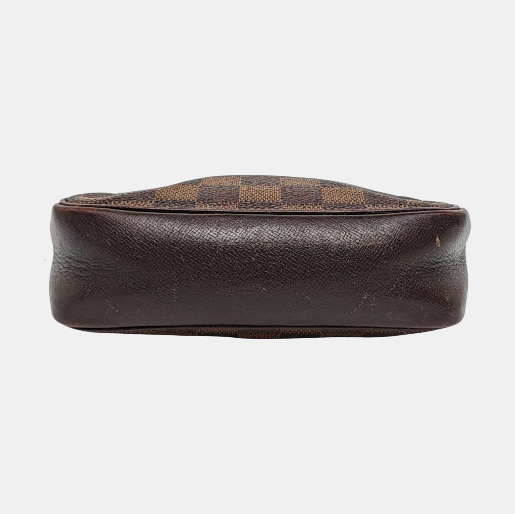 TROUSSE MAKE UP Damier Ebene Coated Canvas Brown