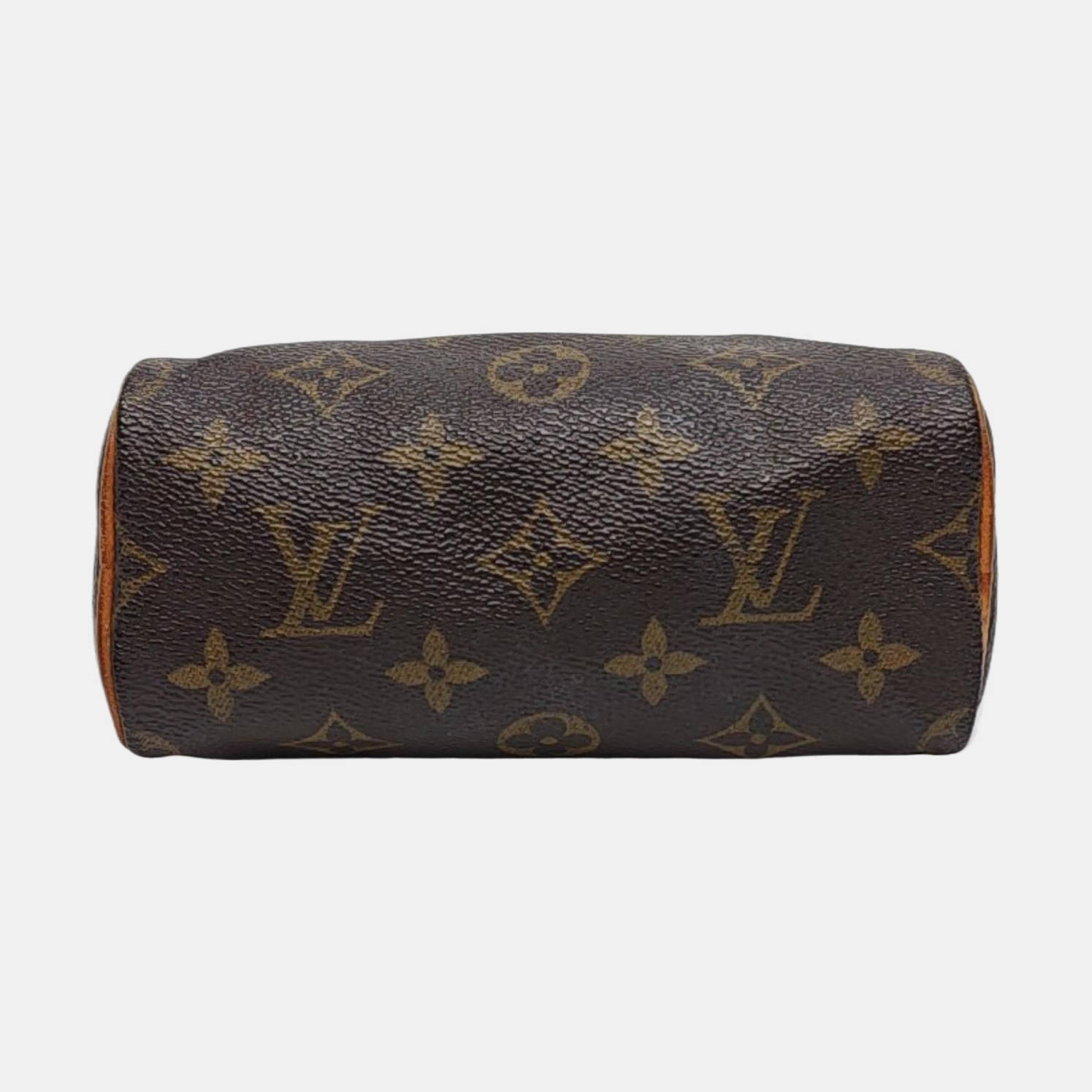 Authenticated pre-owned  SPEEDY Nano Monogram Coated Canvas Brown - Top Handle Bag at Looply
