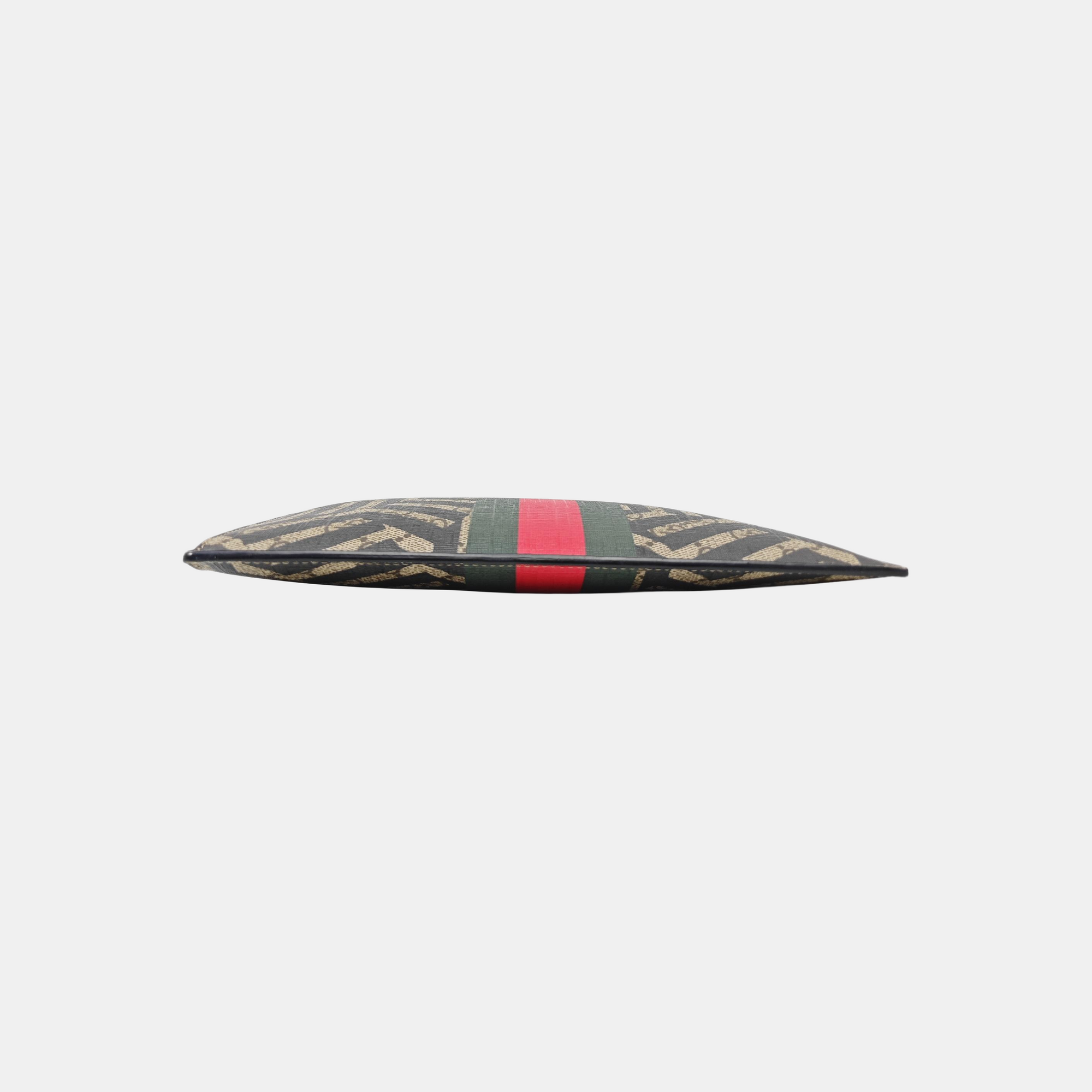 Monogram Coated Canvas Clutch Multicolor