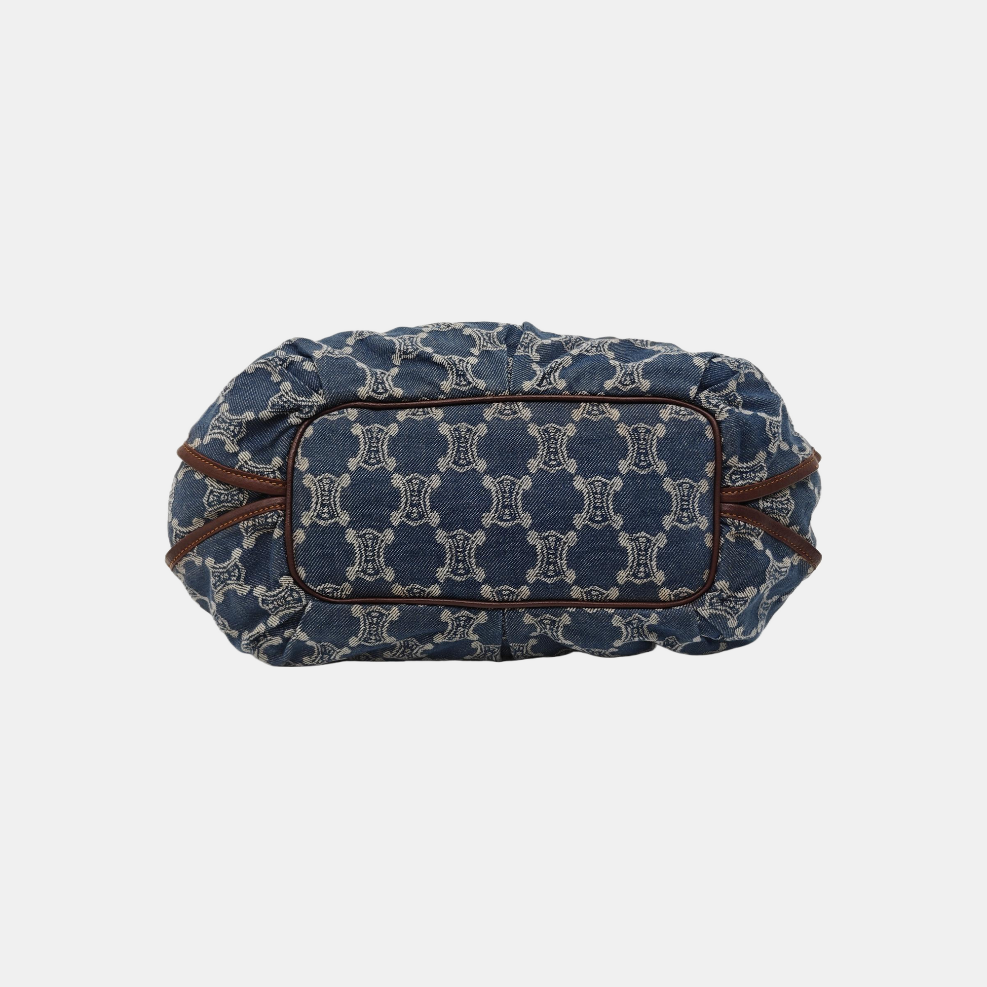 Canvas Top Handle Bag Blue