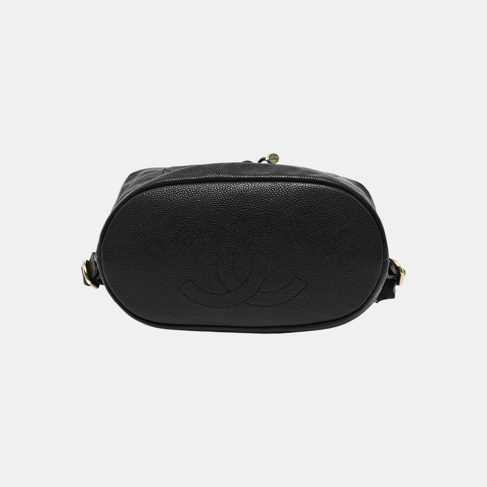 Quilted Grained Calfskin Black