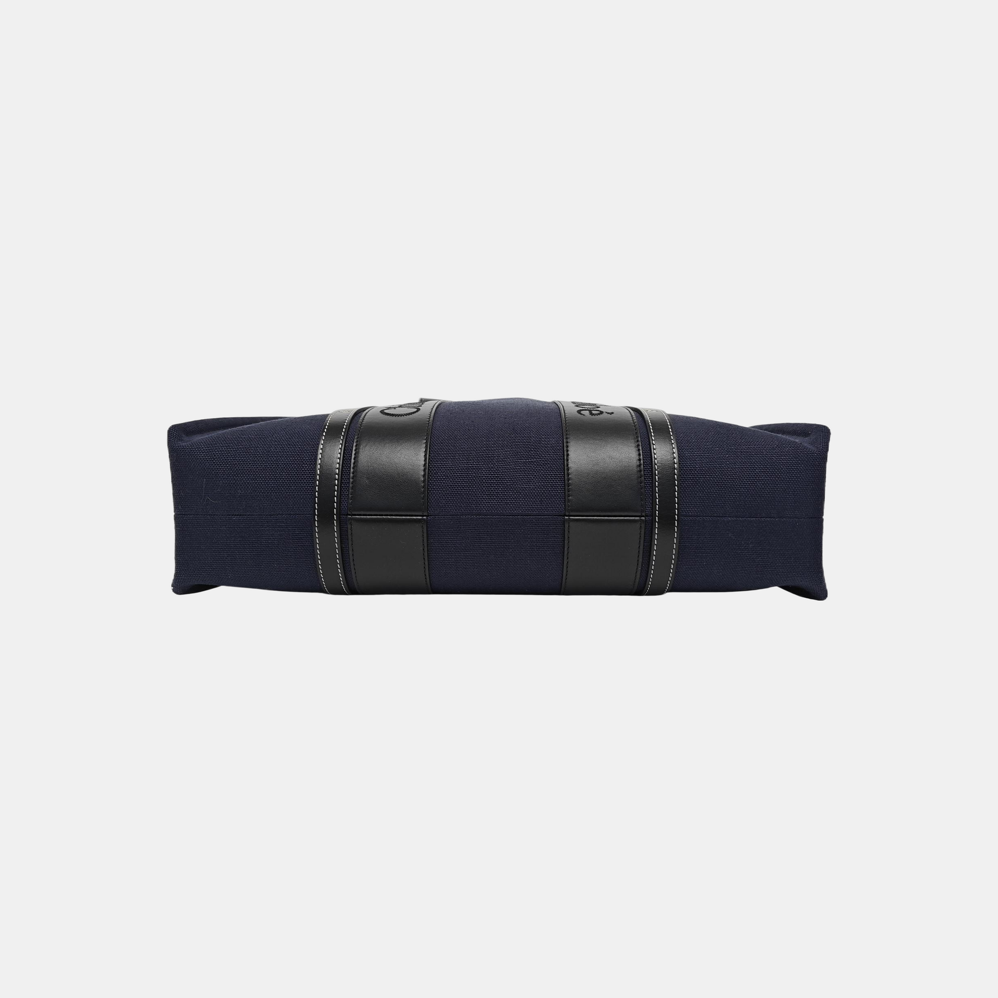 Canvas Top Handle Bag Blue