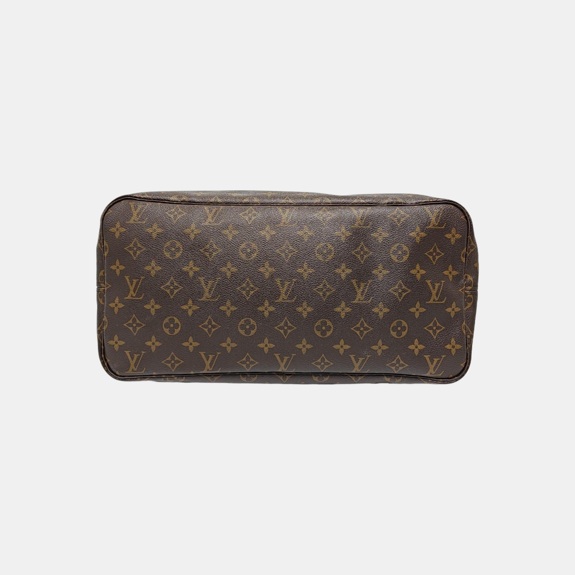NEVERFULL GM Monogram Coated Canvas Brown