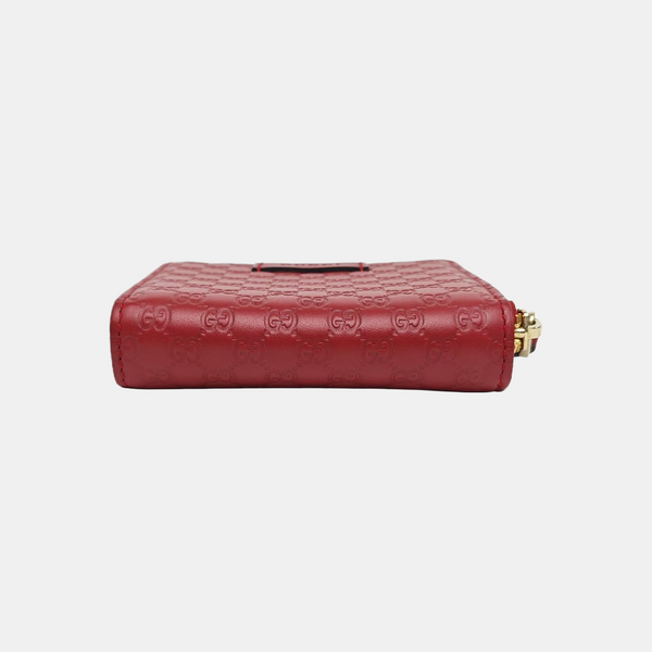 Monogram Calfskin Wallet Red