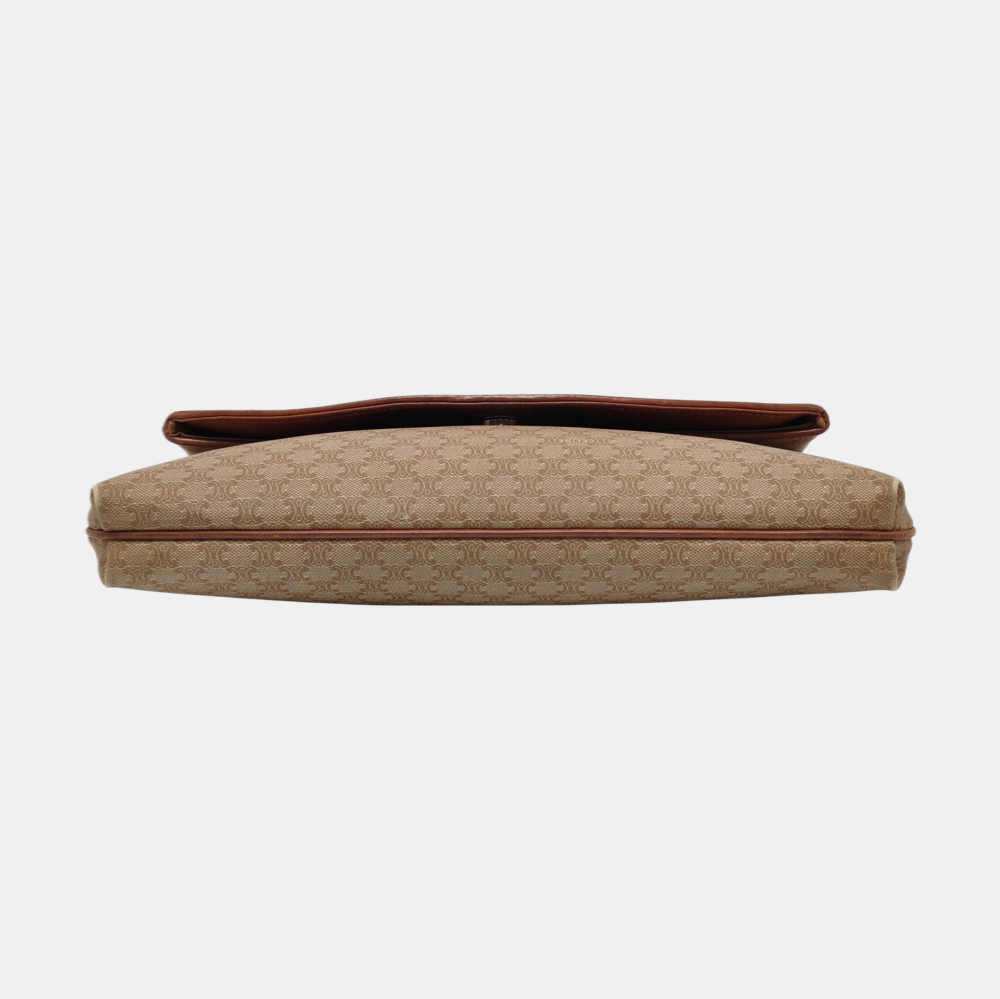 MACADAM CLUTCHES Coated Canvas Beige
