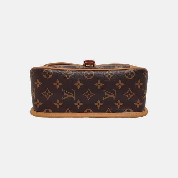 DIANE Monogram Coated Canvas Brown