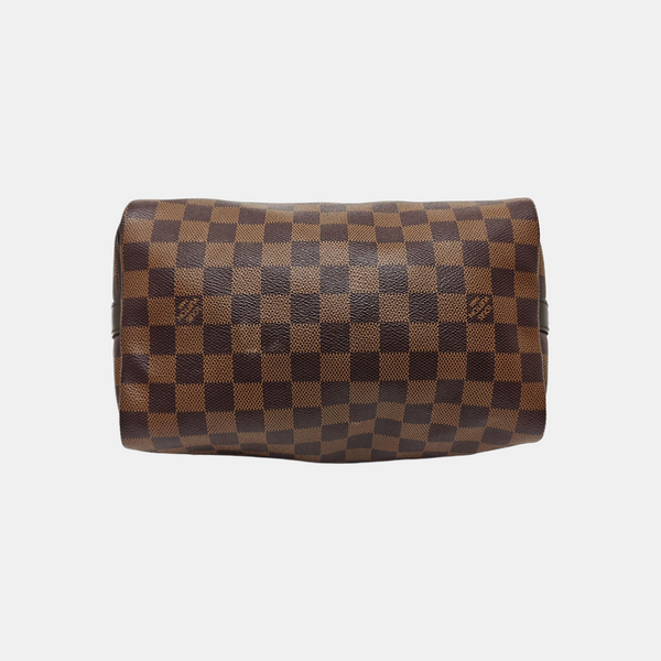 SPEEDY 25 Damier Ebene Coated Canvas Brown