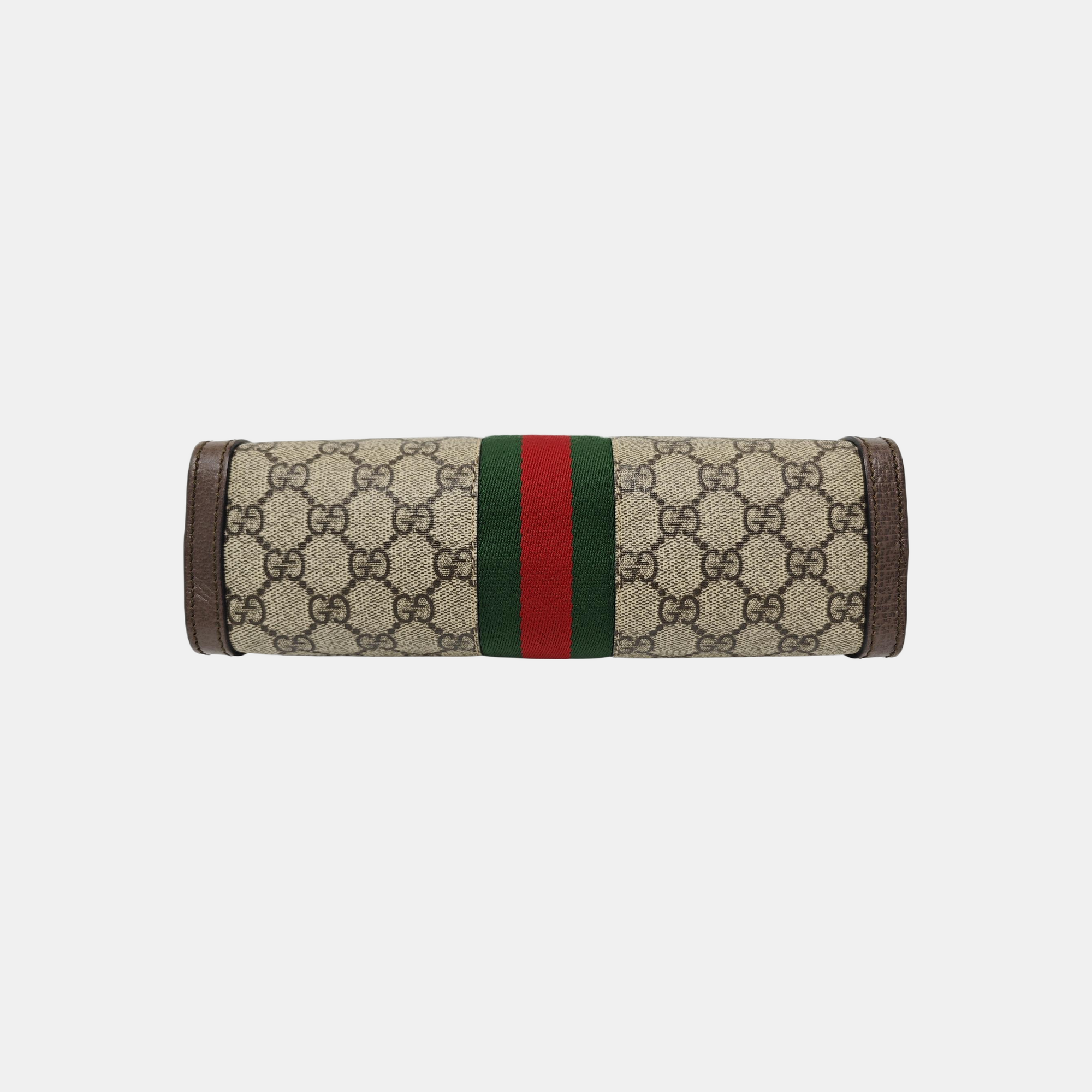 Ophidia Small Monogram Coated Canvas Beige