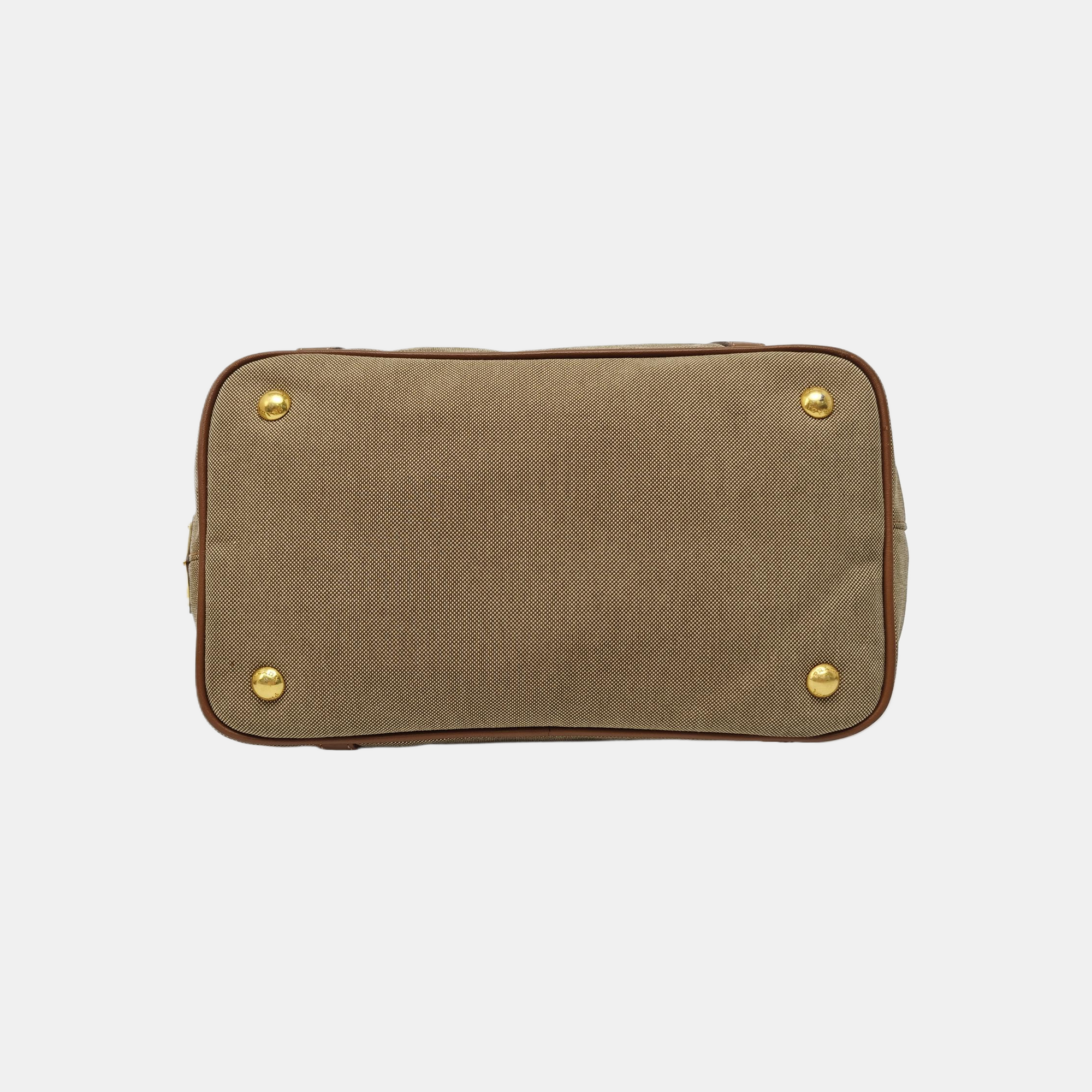 Fabric Tote Bag Brown