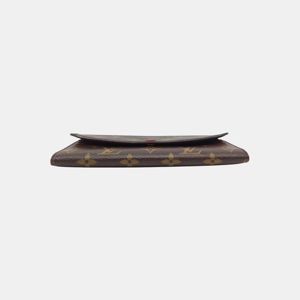 EMILIE Monogram Coated Canvas Brown Wallet