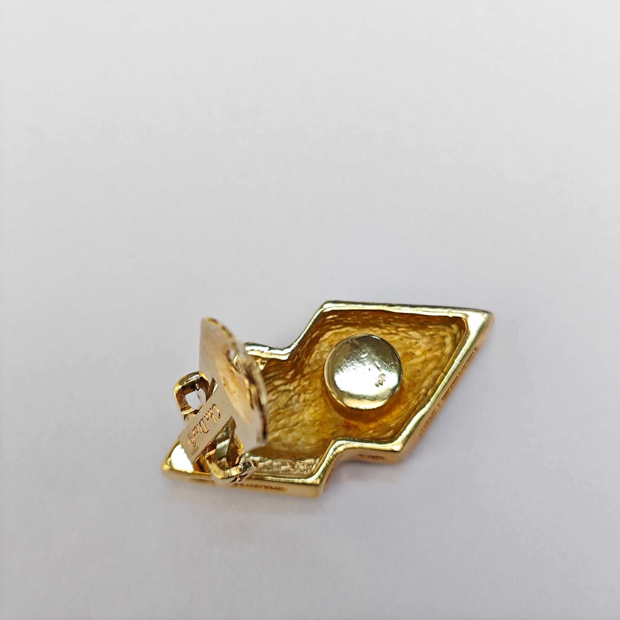 Metal Gold Clip On Earrings