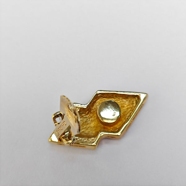 Metal Gold Clip On Earrings