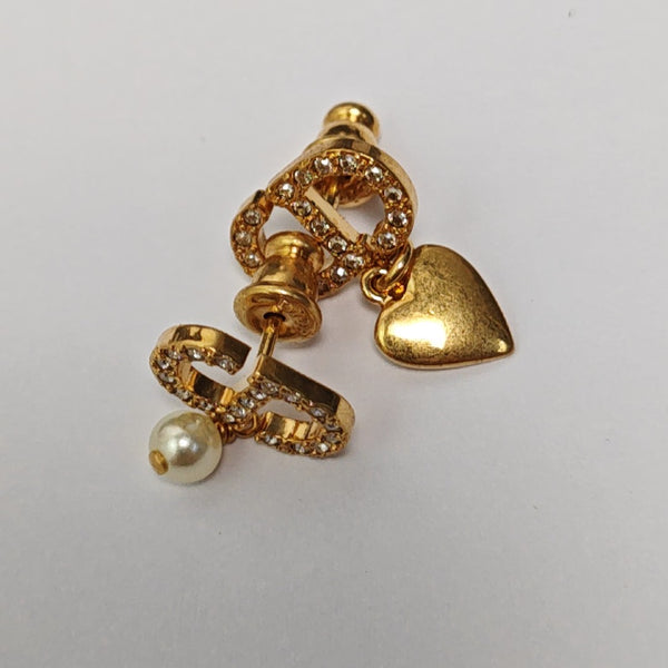 Metal Gold Stud Earrings