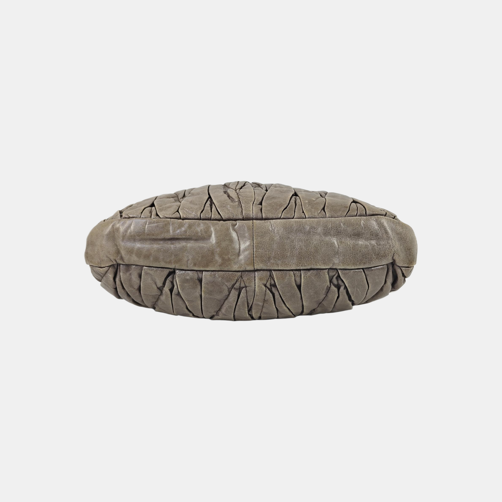 Miu Coffer Quilted Calfskin Green