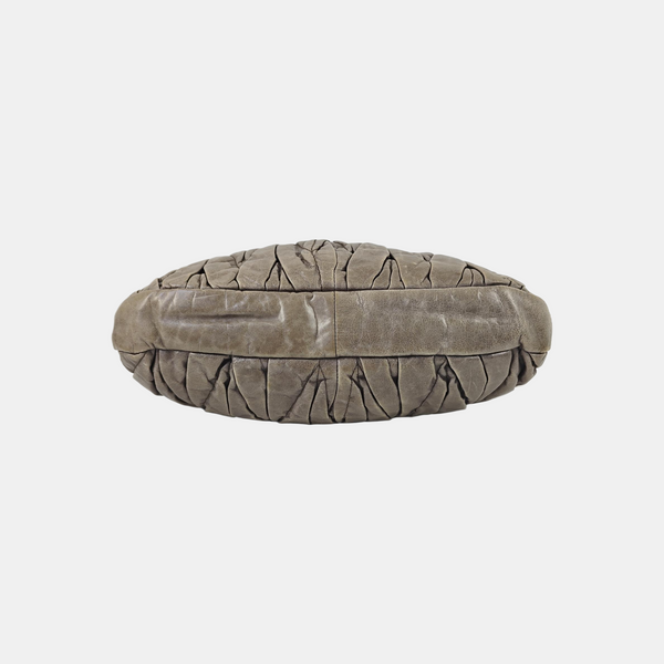 Miu Coffer Quilted Calfskin Green