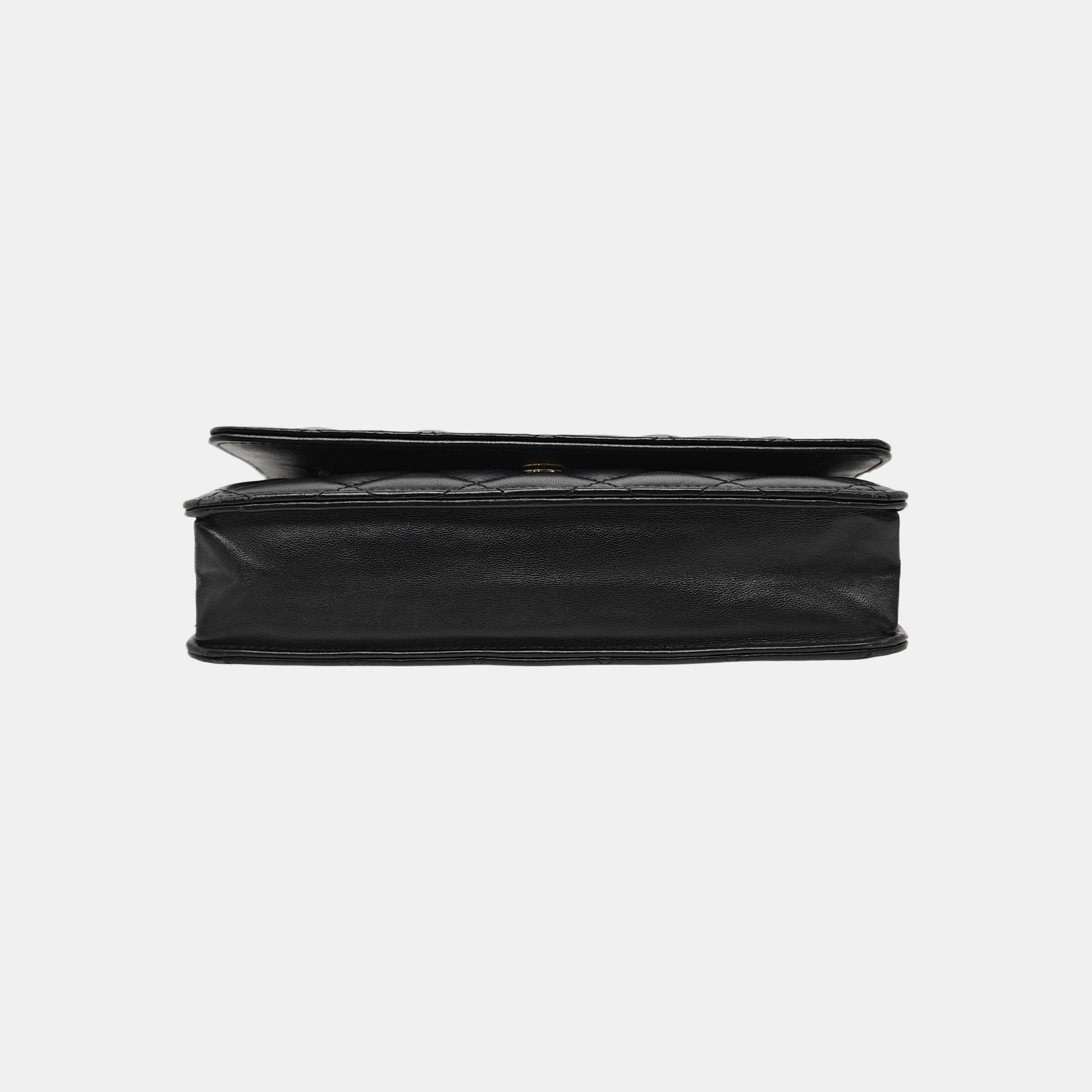 WOC Quilted Lambskin Black