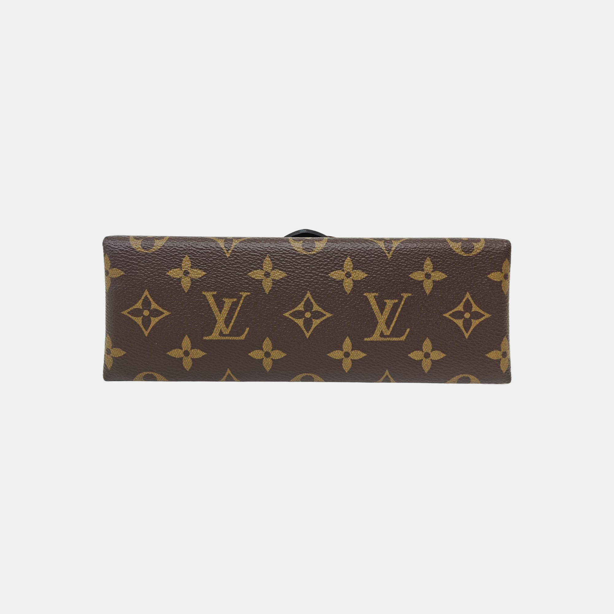 LOCKY BB Monogram Coated Canvas Brown
