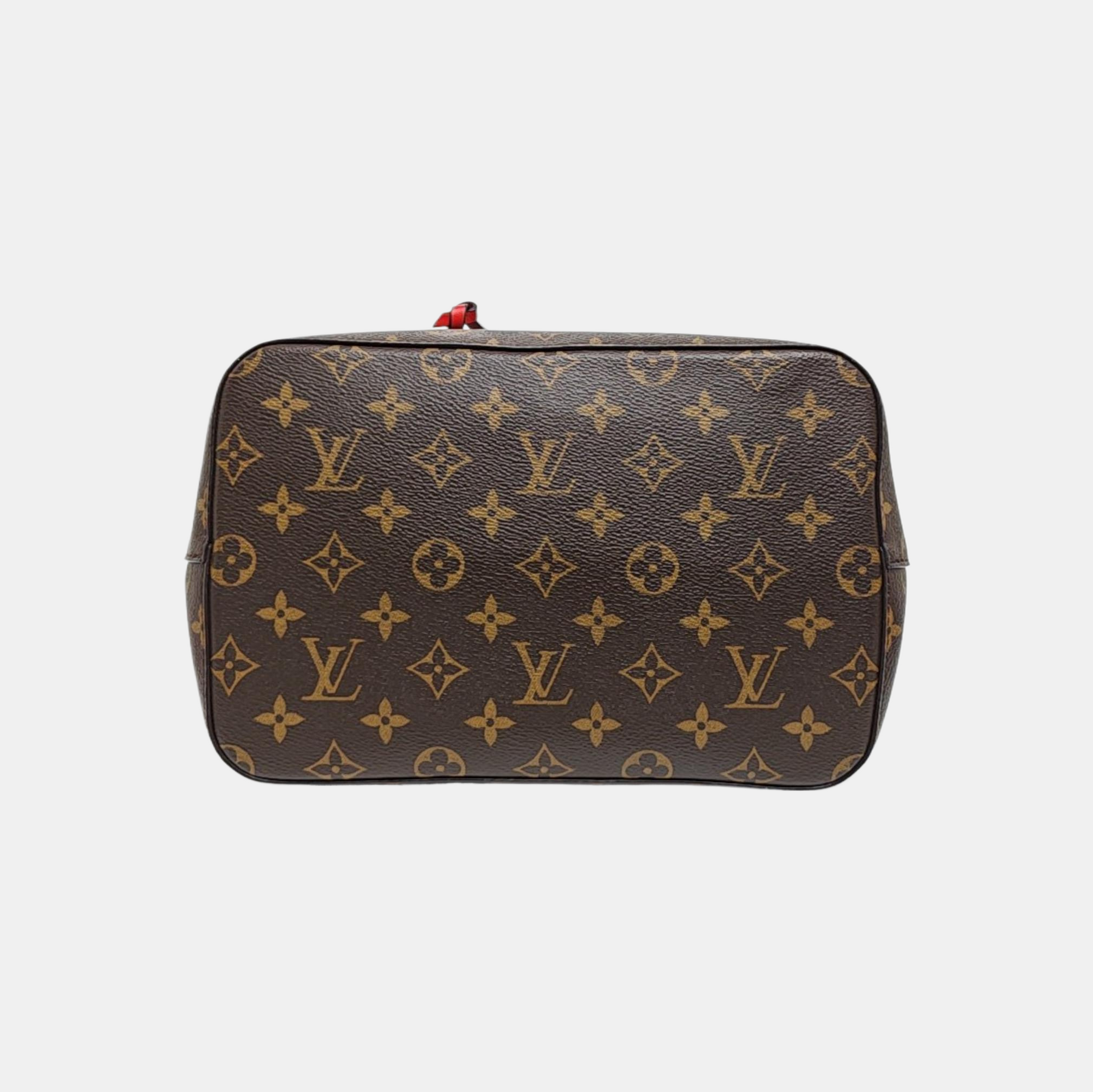NÉONOÉ MM Monogram Coated Canvas Brown