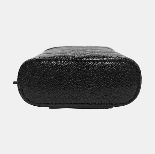 Quilted Grained Calfskin Black