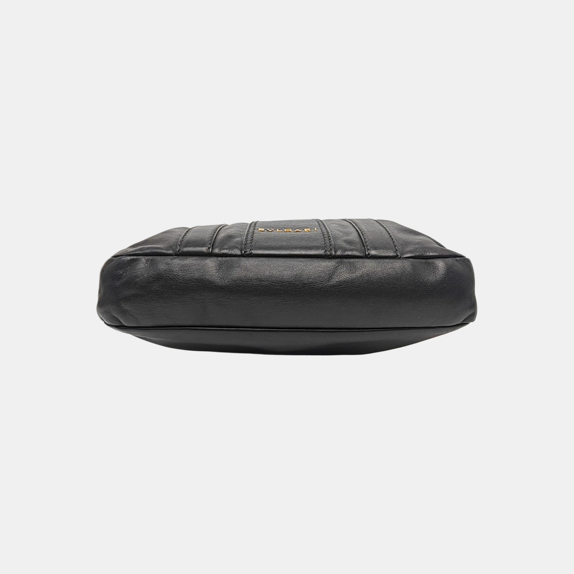 Calfskin Shoulder Bag Black