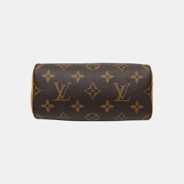 SPEEDY Nano Monogram Coated Canvas Brown