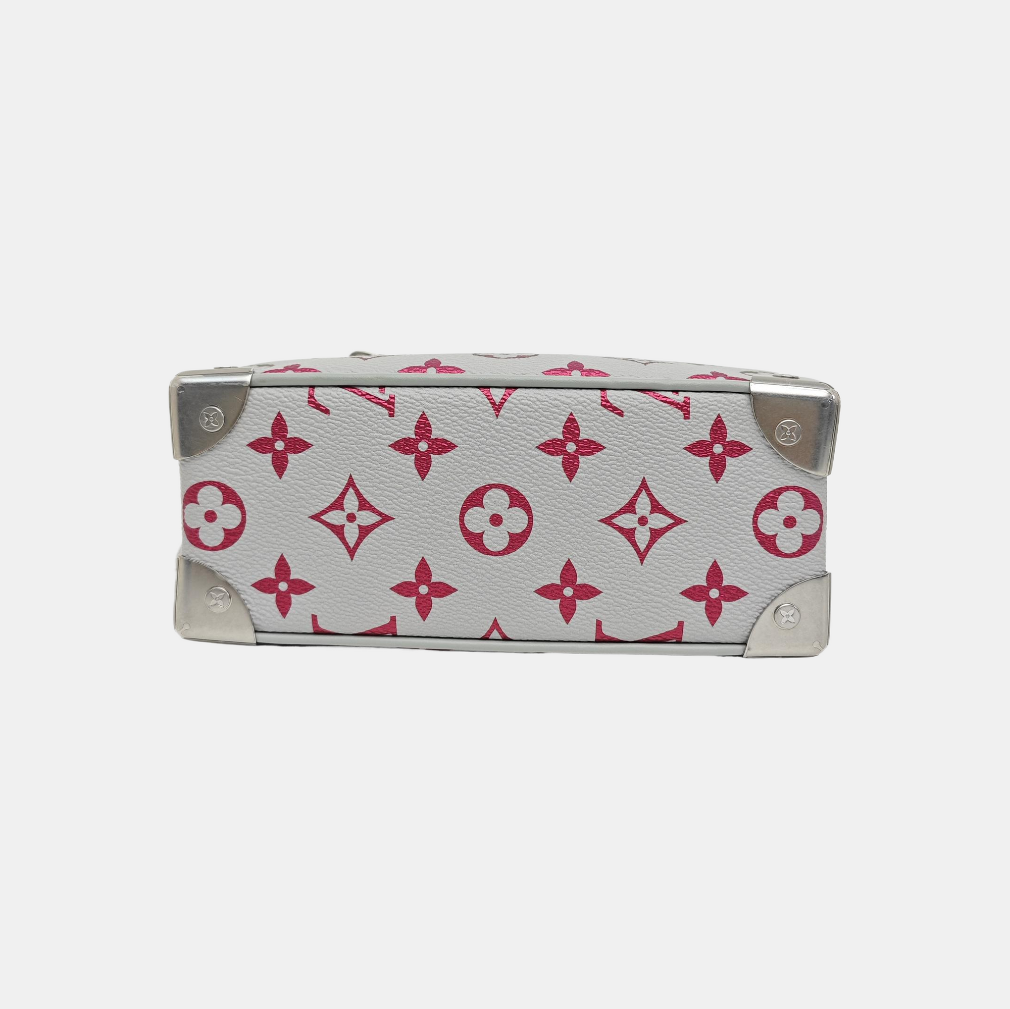 SOFT TRUNK Mini Monogram Coated Canvas White