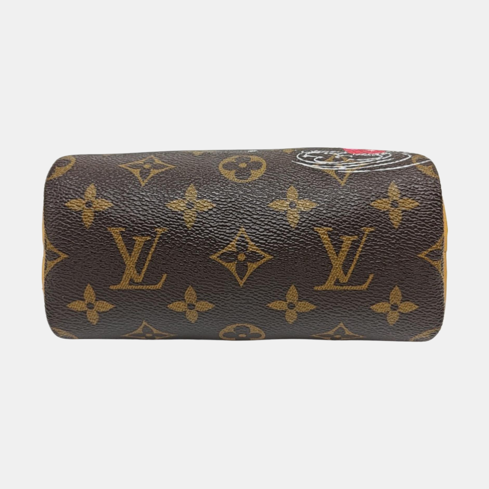 SPEEDY Nano Monogram lona revestida marrón