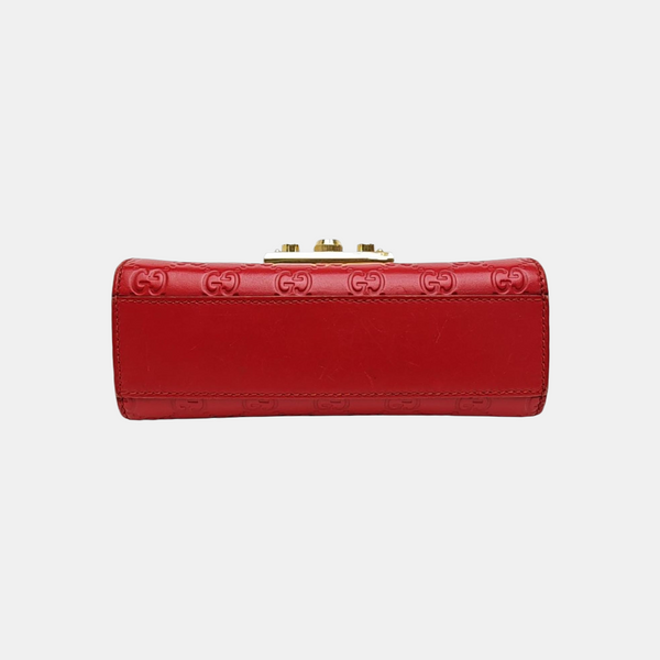 Padlock Small Monogram Calfskin Red